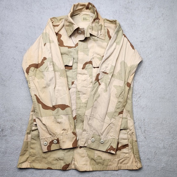 US Military Coat Medium X-Long Desert Camouflage Pattern Combat Jacket - Picture 4 of 15